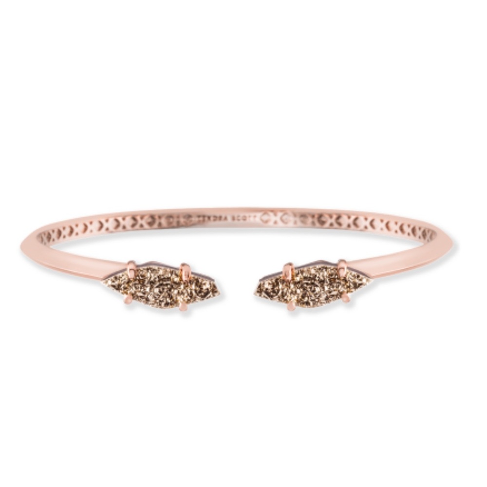 ✔Kendra Scott Rose Gold Bianca Drusy Bracelet - Picture 1 of 9